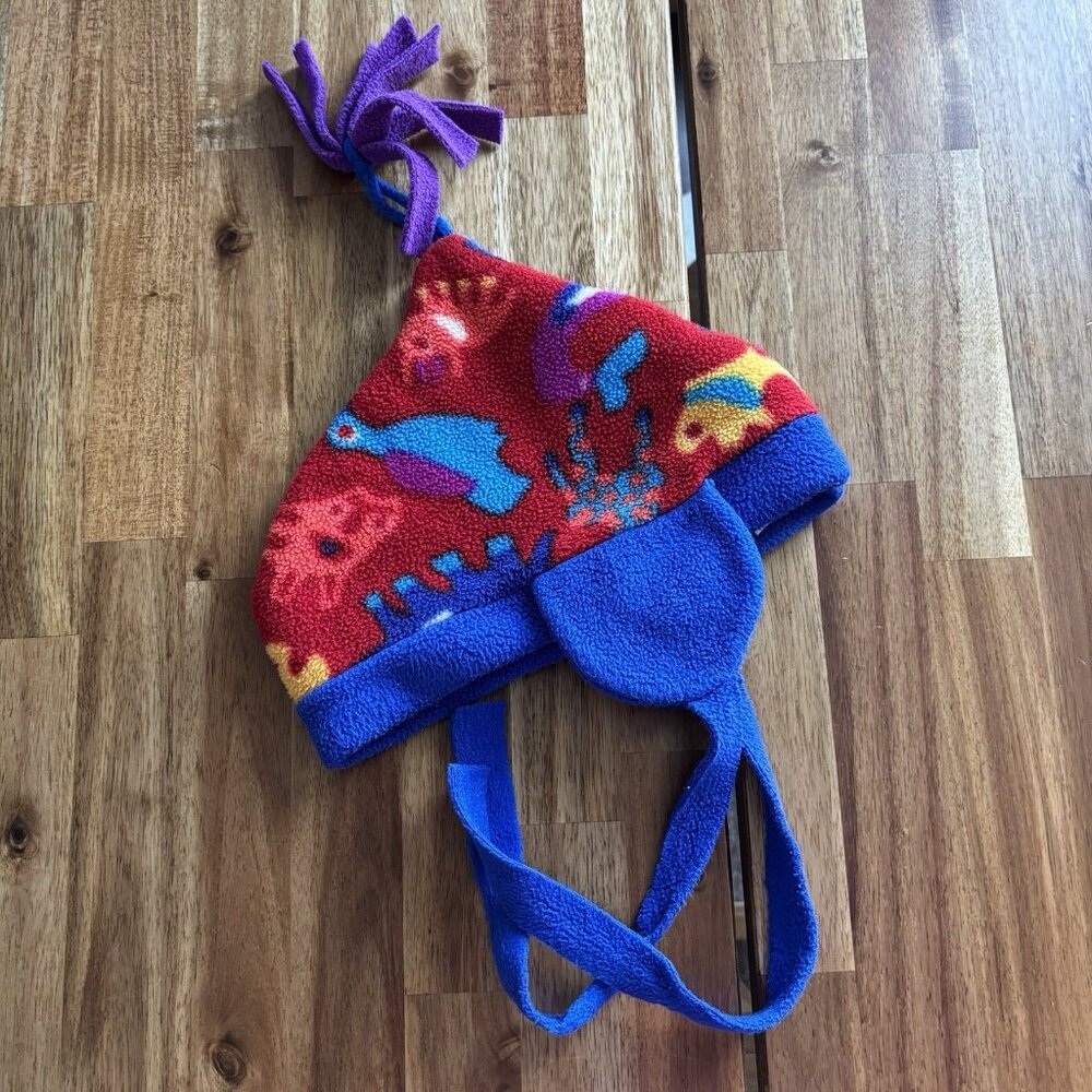 Vintage The Mews Kids Winter Hat Polartec Multicolor Outdoor Nature MADE IN USA